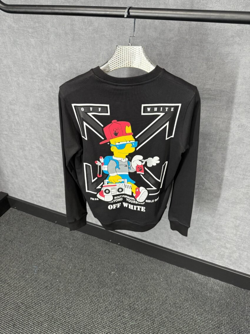 Off-White Black Sweater Kruis - Afbeelding 3