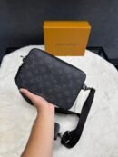 Louis Vuitton Trio Bag Grey Black