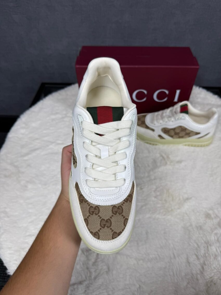 Gucci Sneakers White on White Patroon - Afbeelding 4