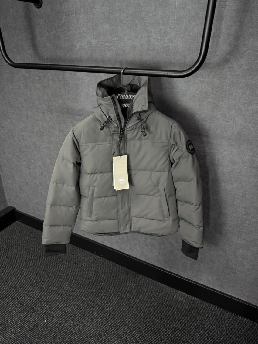 Canada Goose Mac Millan Grey Black Logo High Quality