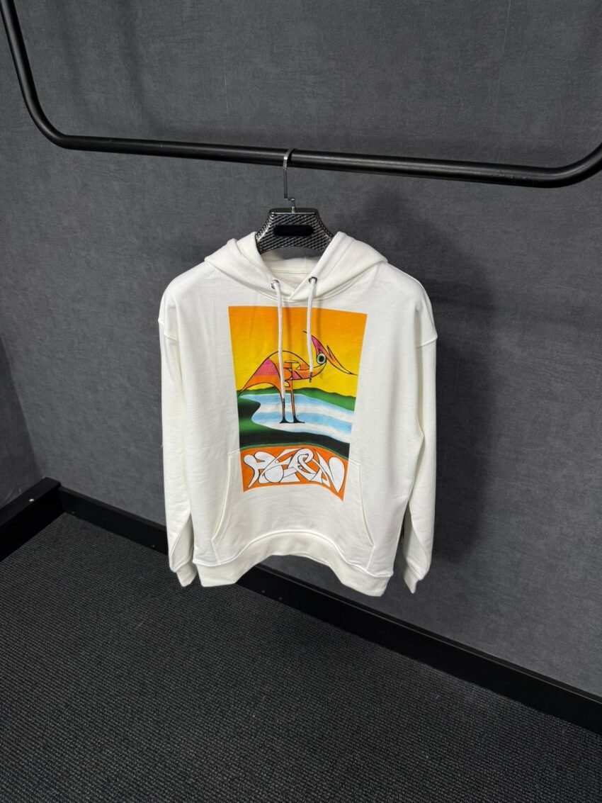 Heron Preston Hoodie White, Oranje Zwaan
