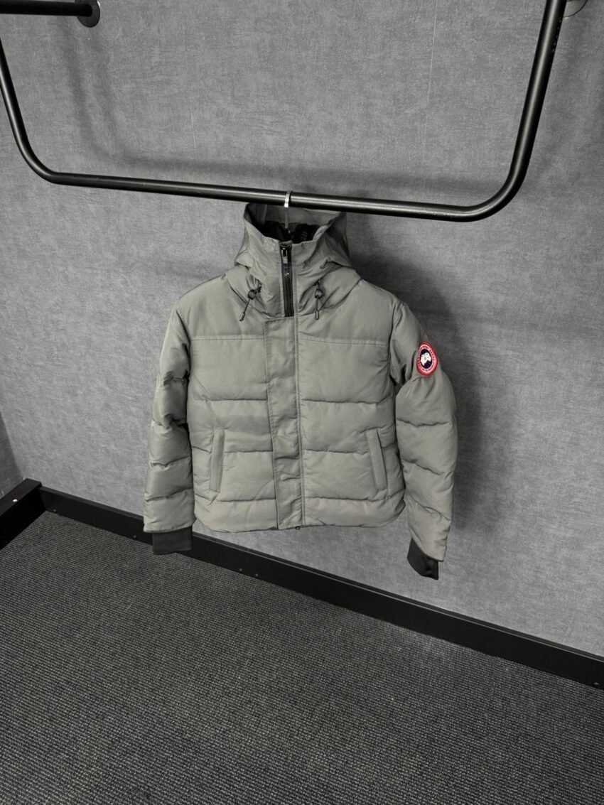 Canada Goose Mac Millan Grey Red Logo High Quality